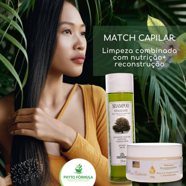 Shampoo Extrato Vegetal Vitalizante Natuflora 250ml - Imagem 3
