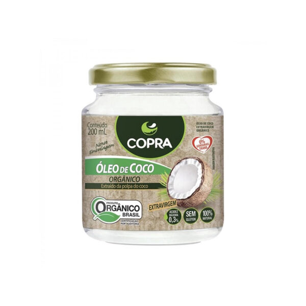 Óleo de Coco Orgânico 200ml - Copra