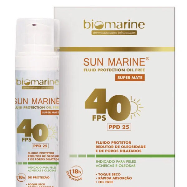 Protetor Solar Biomarine Sun Marine FPS 40 Controlador de Oleosidade 50g - Imagem 2